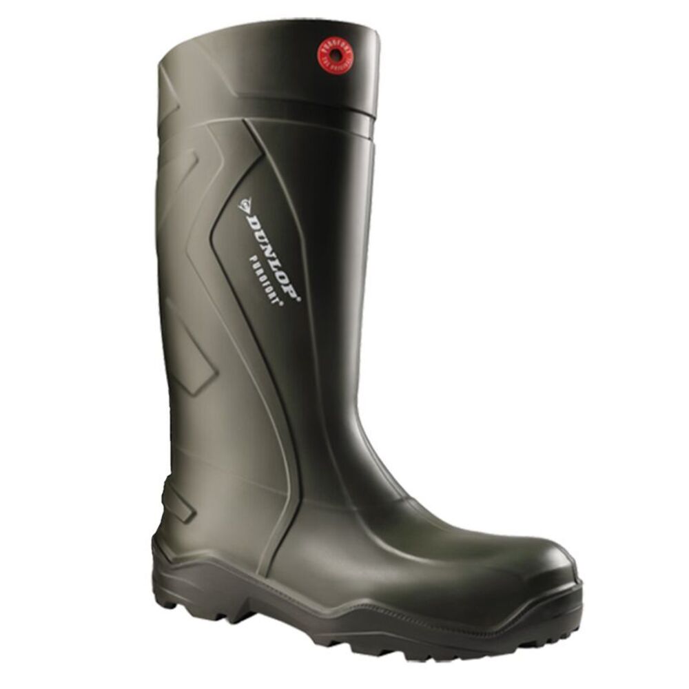 Dunlop Unisex Adult Purofort Plus Rain Boots / Green